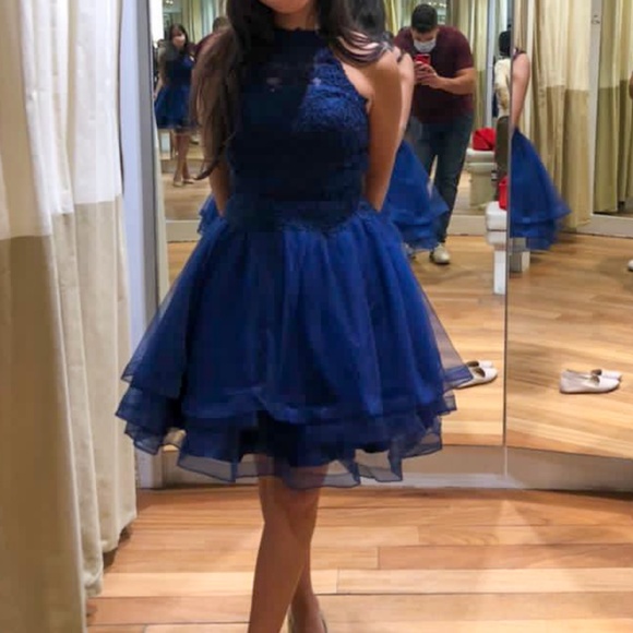 Blue dress - only worn once - Picture 1 of 5